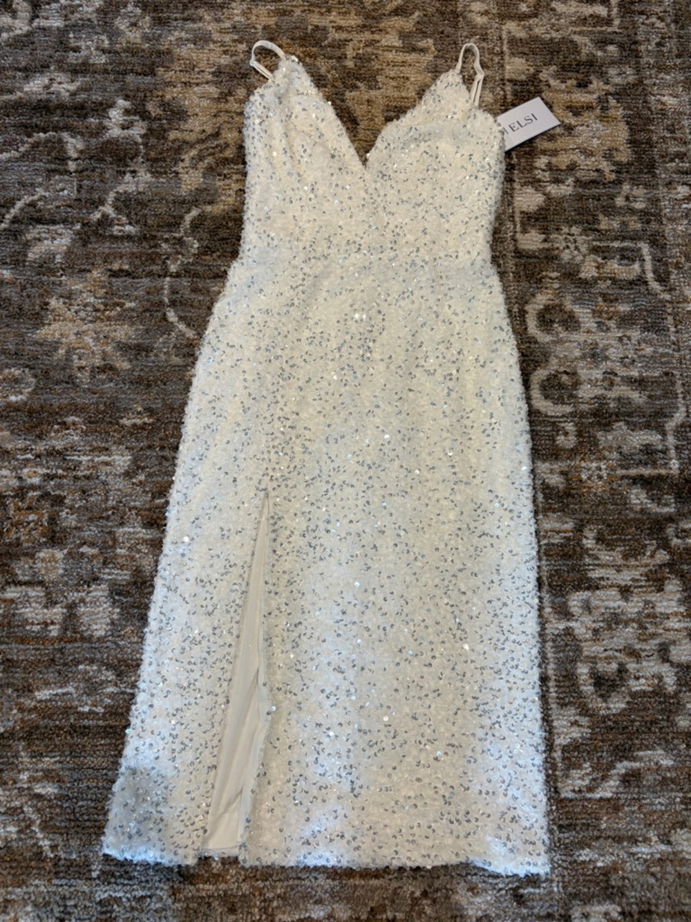 Anthropologie Helsi Corey Sleeveless V-Neck Midi Dress Size Small - Picture 4 of 6